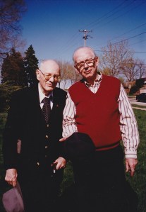 Frank Zeidler and the blogger at the Bay View Tragedy event, May 1997